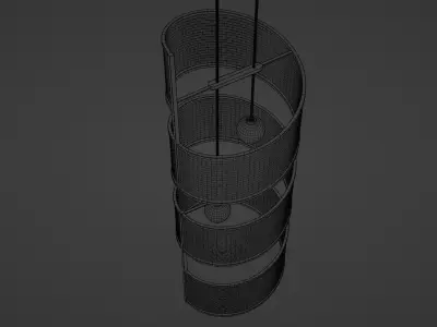 Zen chandelier 1 3D model