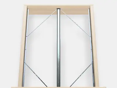 MALM Bed frame high 26 Low-poly 3D model