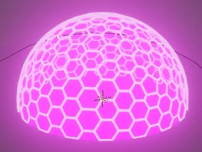 Purple force field 3D model