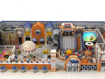 Indoor amusement park  children 3D model