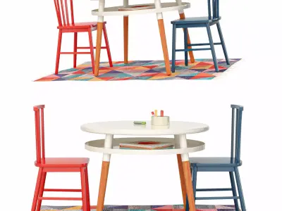 Furniture Study And Play For Kids 3D model