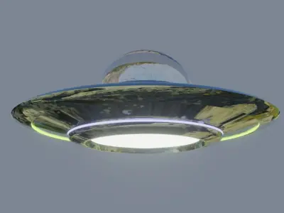 UFO 3D MODEL light Free low-poly 3D model
