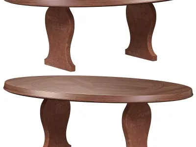 GRAND CONCORDE OVAL TABLE by bakerfurniture 3D model