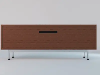 cabinet sideboard with two doors Low-poly 3D model