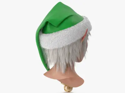  Christmas Elf Female Head 3 