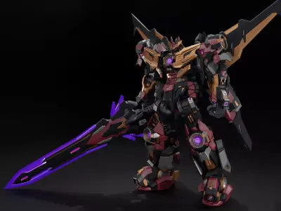 XC06 Oblivoid I Rigged Original mecha Design Low-poly 3D model