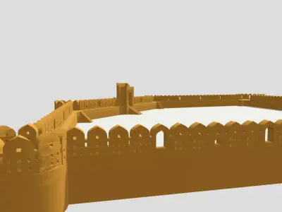 Hajiganj Fort Free 3D model