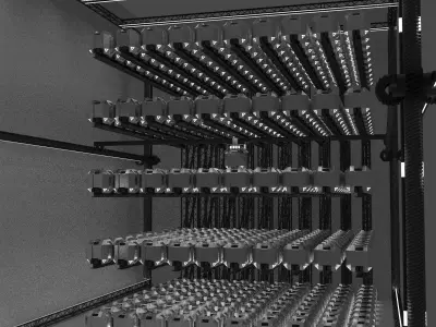 sci-fi box and storage system 3D model