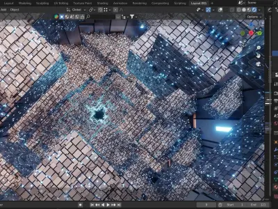 space  Low-poly 3D model