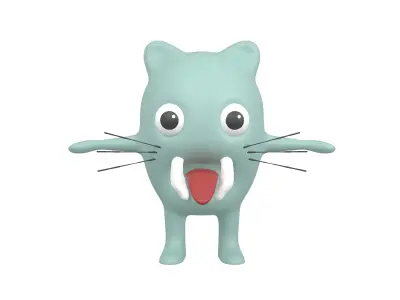 Aliens Monster v1 004 Low-poly 3D model