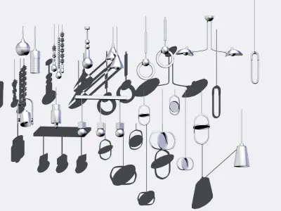 LIGHTING COLLECTION PACK Low-poly 3D model