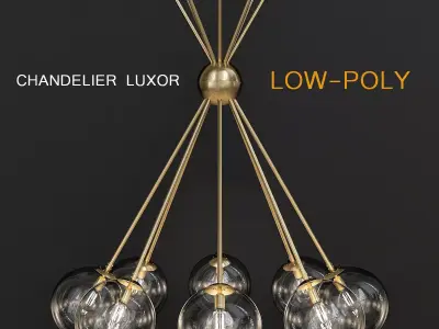 CHANDELIER LUXOR 3d model Low-poly 3D model