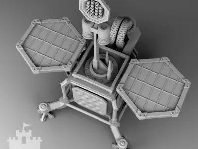 Martian weather station 3D print model