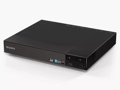Sony BDP-S5500 blu-ray player Low-poly 3D model