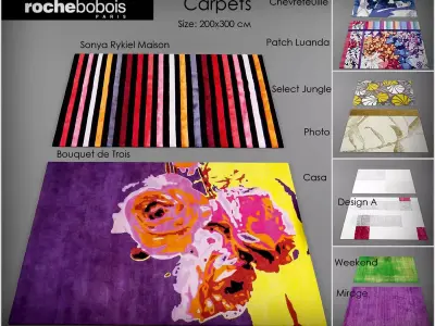 Carpets vol17 3dmodels Low-poly 3D model