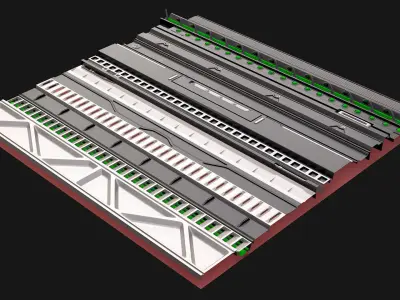 Sci fi Trimsheets 5 Packs Texture