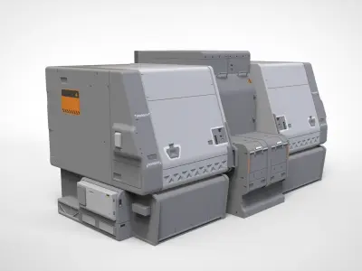 sci-fi Architecture kitbash 31 3D model