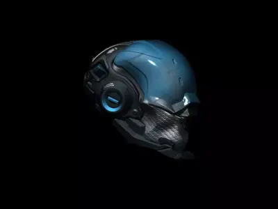 Sci-Fi Helmet h55 3D model