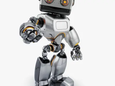 Big Daddy retro bot  3D model