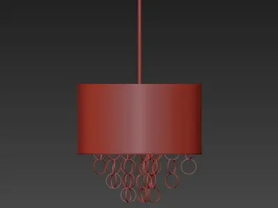 Cascading pendant light 3D model