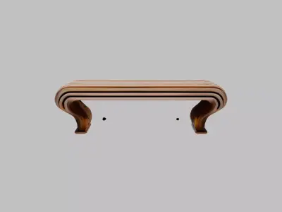 sci fi bench Free low-poly 3D model
