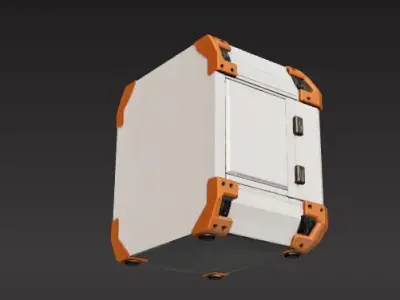 sci-fi box capsule  3D print model
