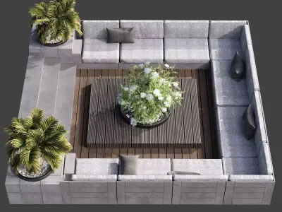 SITTING AREA NO13 A 3D model