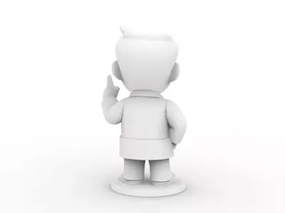 Cartoon Doctor 3D Printable 3D print model