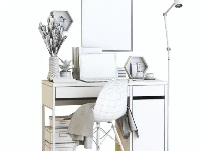 Office workplace 33 3D model