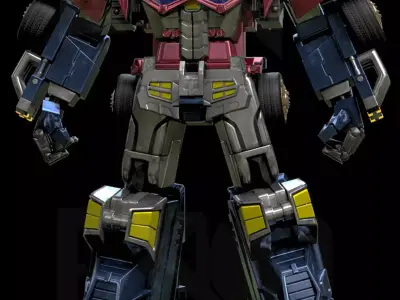 Transformers Cybertron Optimus Prime Galaxy Force Super Mode 3D model