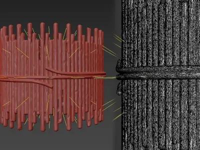 Chelsom Sculpture Wall Light 3D model