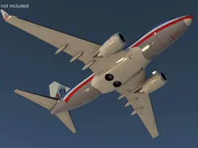  American Airlines Boeing 737-600 with Interior Rigged 