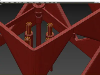 TRAVIS PENDANT Low-poly 3D model
