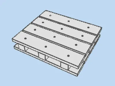 Pallet - Type 1 3D model