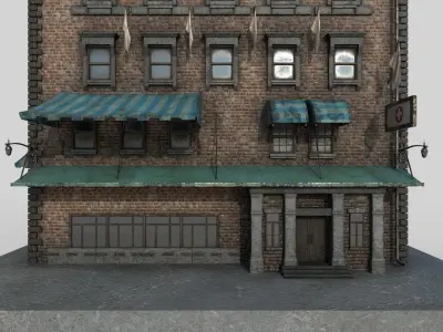 1-10 Old New york buildings Hospital 1930  3D model