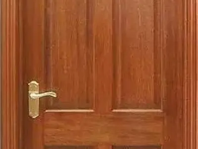 the door wooden design 3D model