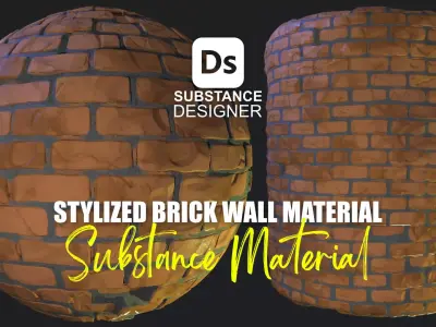 Stylized Brick Wall Material 02 Texture