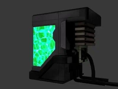 BioTank led light box Low-poly 3D model