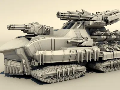 Legendary tank 3D print model