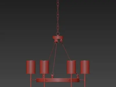 Conne 5 chandelier 3D model