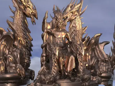 Zeus King of the Gods Throne 3  3D model
