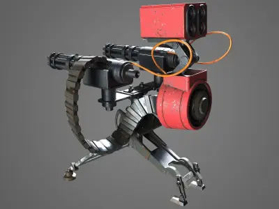 ROBOTICA robot with two guns 3D print model