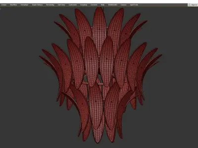 Noir King Chandelier Low-poly 3D model