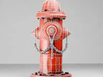 Fire hydrant 01 3D model
