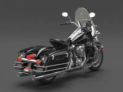  Classic Road King Motorcycle Black 
