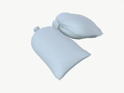 Sand Bags Low-poly 3D model