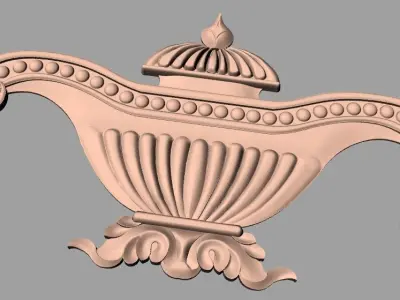 Artcam Aspire 3D relief models STL Files used for CNC E585 3D model