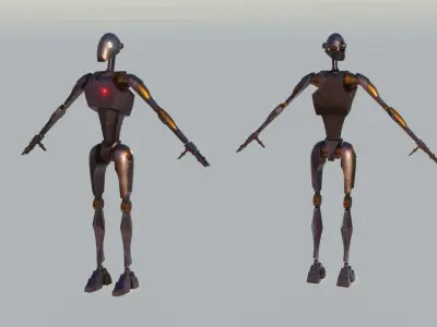 BX series commando droid Low-poly 3D model