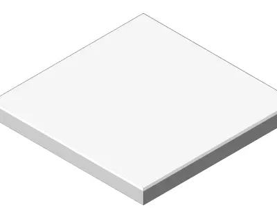 Concrete Slab 50 50 cm 4 cm Thickness Paving Stone Square Patio  3D model