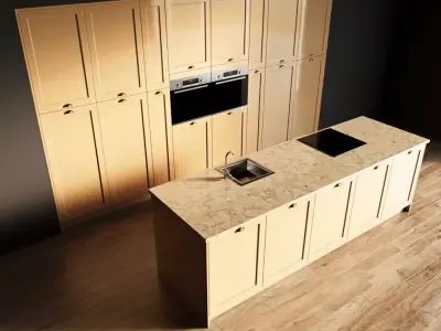 74-Kitchen2 glossy 7 3D model